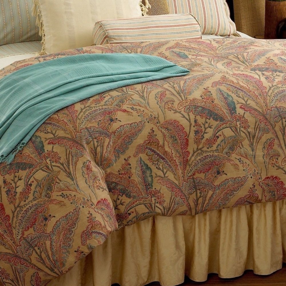 VTG Lauren Ralph Lauren Coco Palm Cotton Duvet Cover Full/Queen